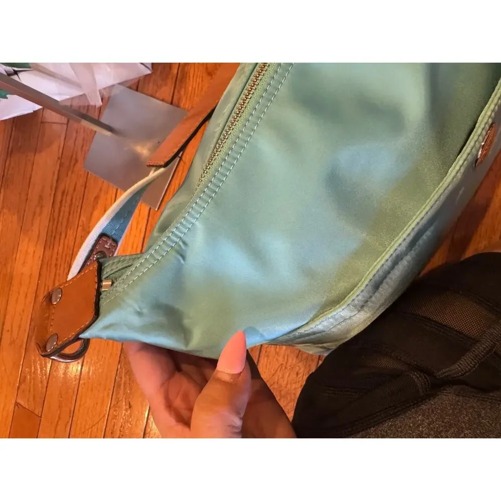 COACH F11669 Hamptons Weekend Blue Aqua Hobo Shoulder Bag (150